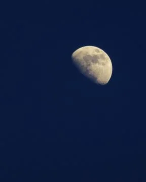 A Moon Three Quarters Full 写真素材
