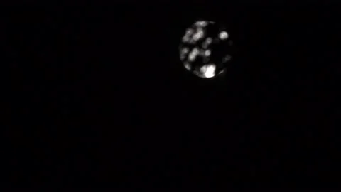 Moon through the leaves of a tree, moon, leaves, Monza, Italy, no people Stock Footage 136540736