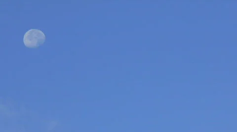 Moon time laps. Sunrise.  Stock Footage 763582