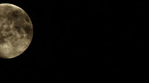 Moon Time Lapse with Clouds Stock Footage 27031383