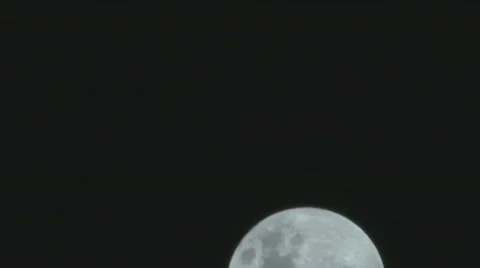 Moon time lapse Stock Footage