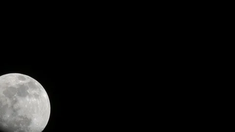Moon time lapse Stock Footage 87365172