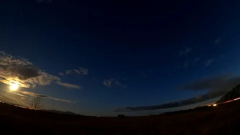 Moon Time Lapse Stock Footage 122602791