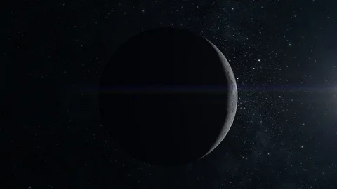 Moon. Time Lapse. The moon quickly passes a full cycle of illumination by the 스톡 동영상 95801753