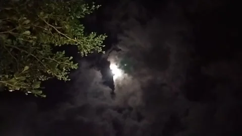 Moon Time lapse on teh Night Video stock 242866099