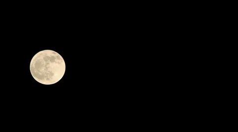 Moon timelapse close up night Stock-Footage 36332932