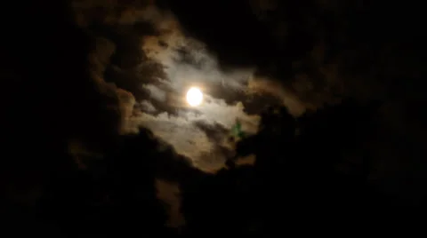 Moon timelapse with clouds Vídeos de archivo 25843640
