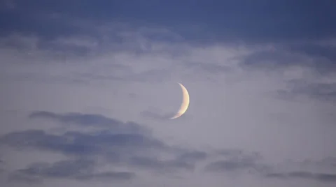 Moon timelapse with clouds Stock Footage 30319618