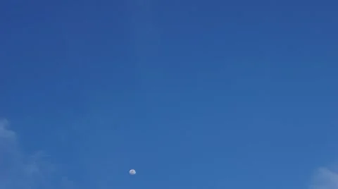 Moon Timelapse With Clouds at Sunset Video stock 62743742