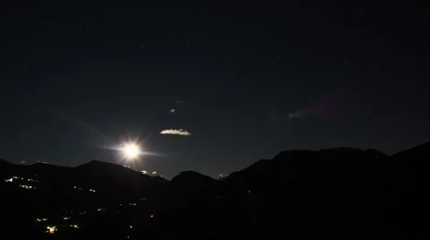 Moon timelapse Video stock 1056478