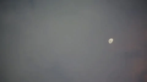 Moon timelapse Stock Footage 12686733