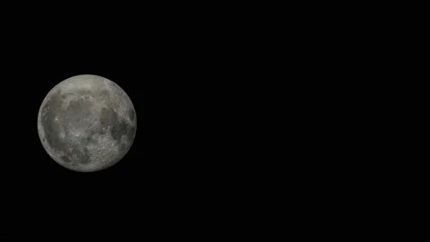 Moon Timelapse, Full moon rise in dark nature sky, night time. Full moon disk Stock-Footage 140659079