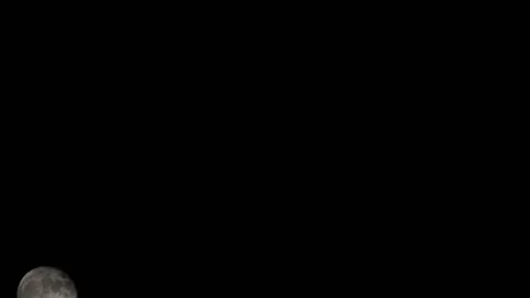 Moon Timelapse, Stock time lapse : Full moon rise in dark nature sky, night t Stock Footage 138507896