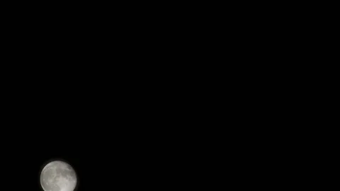 Moon Timelapse, Stock time lapse : Full moon rise in dark nature sky, night t Stock Footage 138510634
