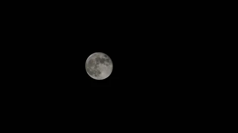 Moon Timelapse, Stock time lapse : Full moon rise in dark nature sky, night t Stock Footage 138937151