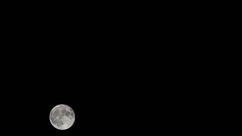 Moon Timelapse, Stock time lapse : Full moon rise in dark nature sky, night.. Stock Footage 229387756