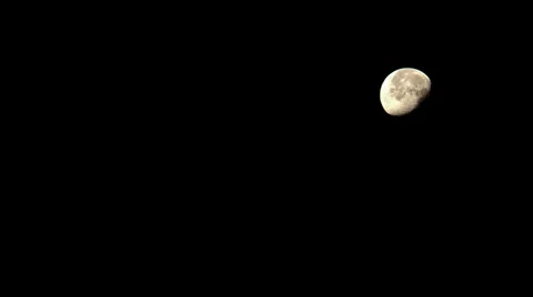 Moon in Total Darkness Video stock 36053225