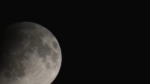 Moon Transition from Light to Dark Timelapse Stock Footage 316786401