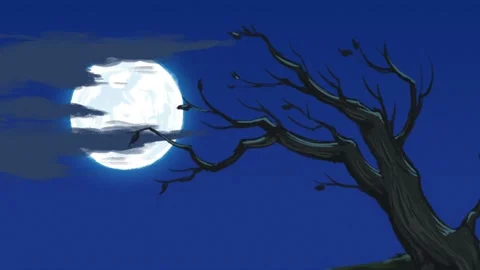 Moon tree Stock Footage 212907053