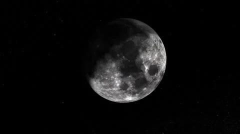 Moon: two lunar phases view by an observer from the Earth Stock Footage 39088389