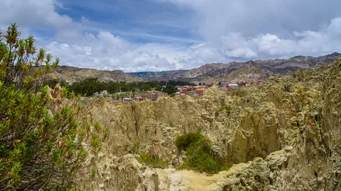 Moon Valley in La Paz Stock-Footage 96146575