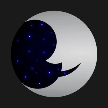 Moon. Vector EPS 10. Stock Illustration