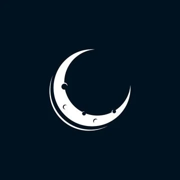 Moon Vector icon design illustration Stock Illustration