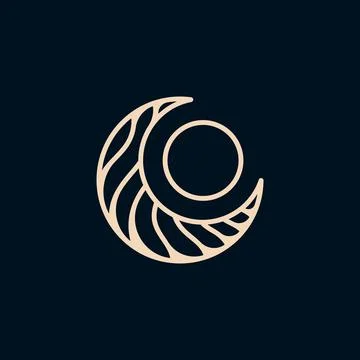 Moon Vector icon design illustration Stock Illustration
