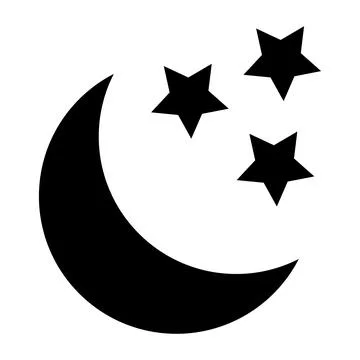 Moon Vector Icon Design Illustration Stock Illustration