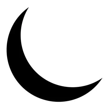 Moon Vector Icon Design Illustration Stock Illustration