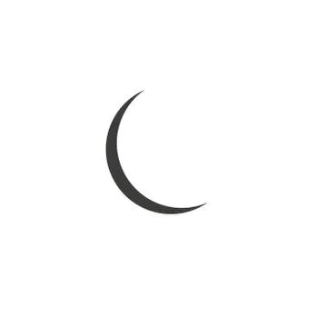 Moon vector icon on white backround eps 10 Stock Illustration