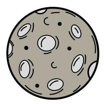 Moon vector. Vector astrology illustration for lunar calendar. Stock Illustration