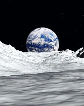 Moon View Stock Illustration