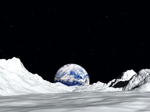 Moon View Stock Illustration