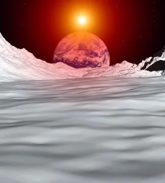 Moon View Stock Illustration