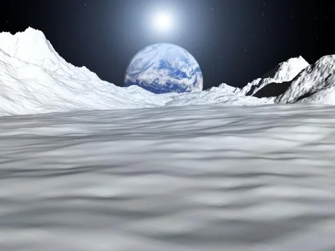Moon View Stock Illustration