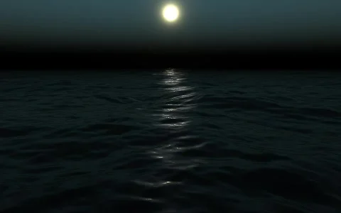 Moon Wave Stock Footage 490197