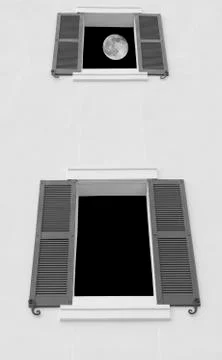 Moon window Stock Illustration