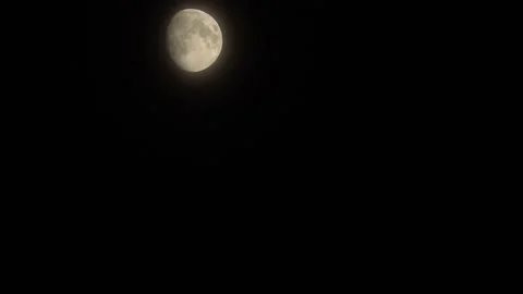 Moon Zoom In Stock Footage 132343943