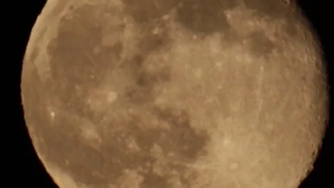 Moon zoom out Stock Footage 93602506