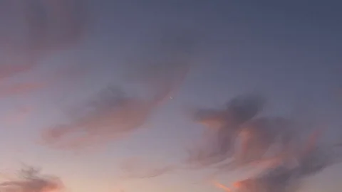 Moon zoom through clouds Stock Footage 74091079