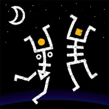 Moon_dancers Stock Illustration
