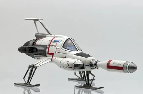 Moonbase Interceptor diecast model from Gerry Anderson’s UFO TV series. Foto stock