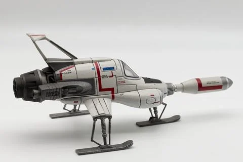 Moonbase Interceptor inspired by the iconic UFO TV series from Gerry Anderson. Stock Photos