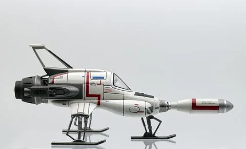 Moonbase Interceptor inspired by the iconic UFO TV series from Gerry Anderson. Stock Photos