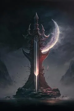 Moonblade Stock Illustration