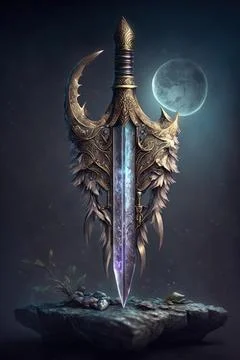 Moonblade Stock Illustration