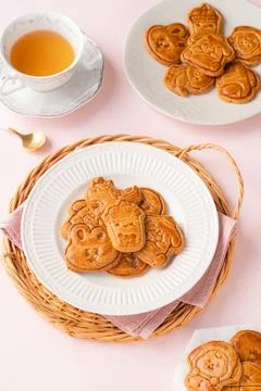 Mooncake biscuits Stock Photos