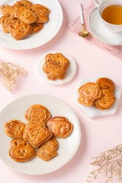 Mooncake biscuits Stock Photos