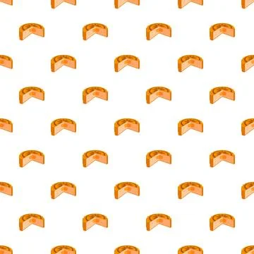 Mooncake halves seamless pattern for mid autumn festival Stock Illustration